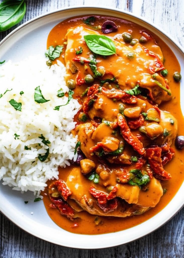 Chicken in Mediterranean Sauce