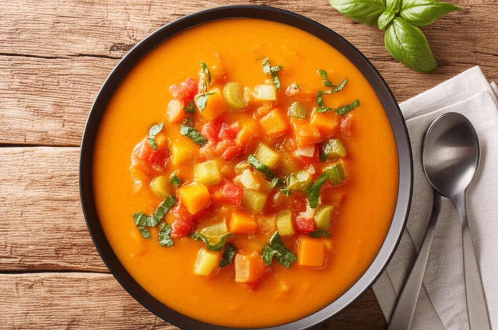 Chunky Butternut Squash and Tomato Soup
