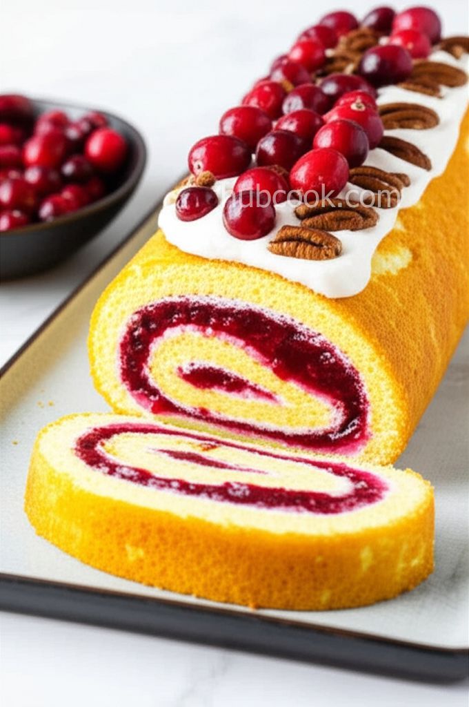Cranberry Cake Rolls