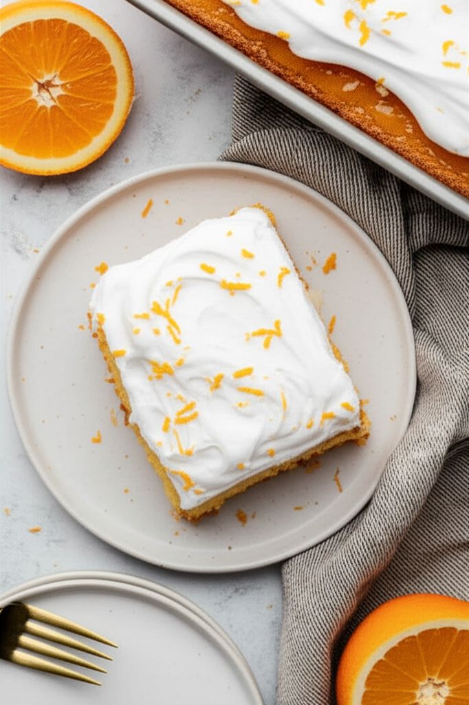 Creamsicle Sheet Cake