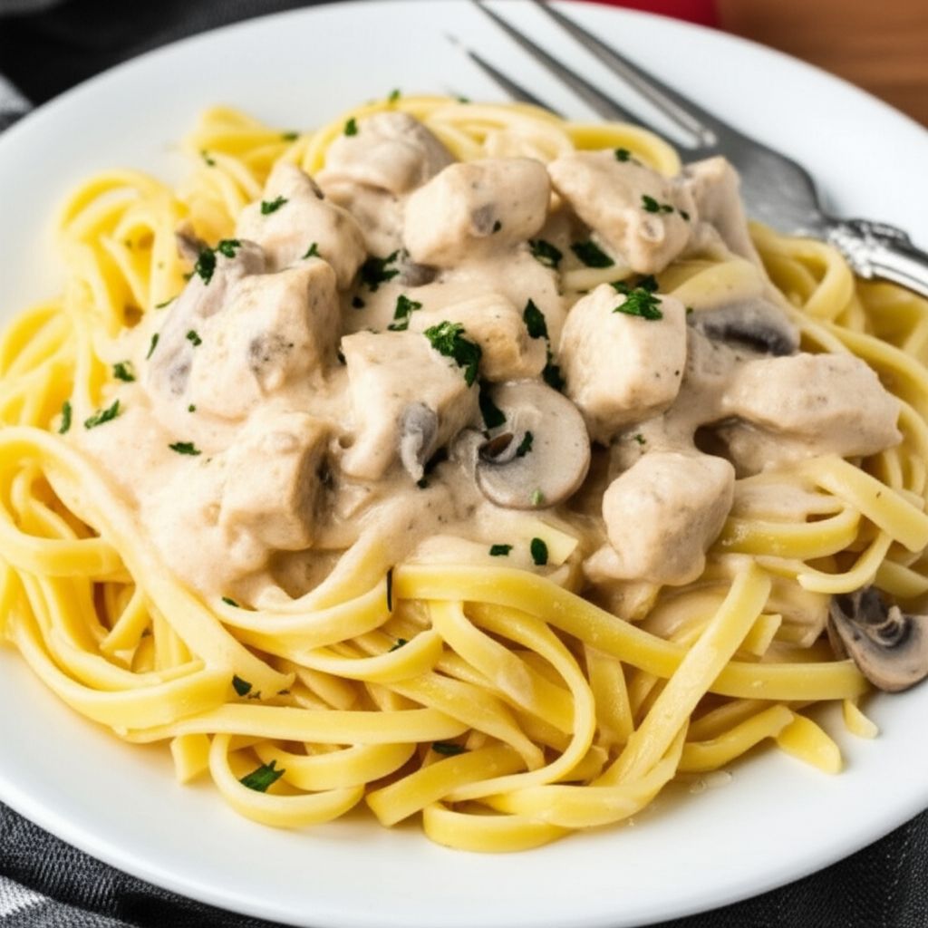 Creamy Chicken Fettuccine Alfredo