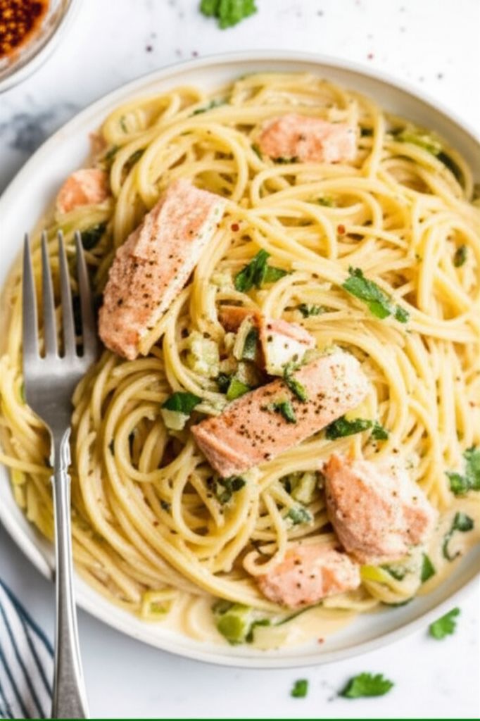Creamy Salmon and Leek Pasta