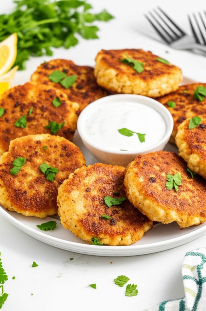 Crispy Cheesy Chicken Ranch Patties