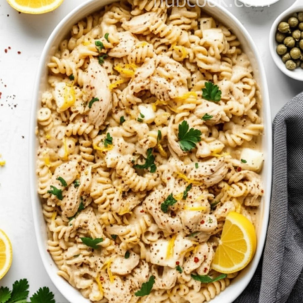 Crockpot Caesar Chicken Pasta