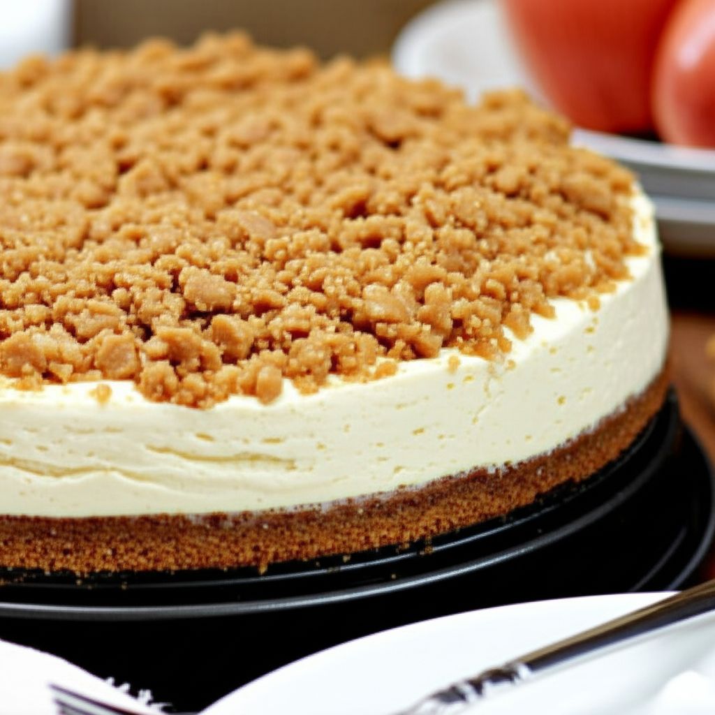 Delicious Apple Streusel Cheesecake