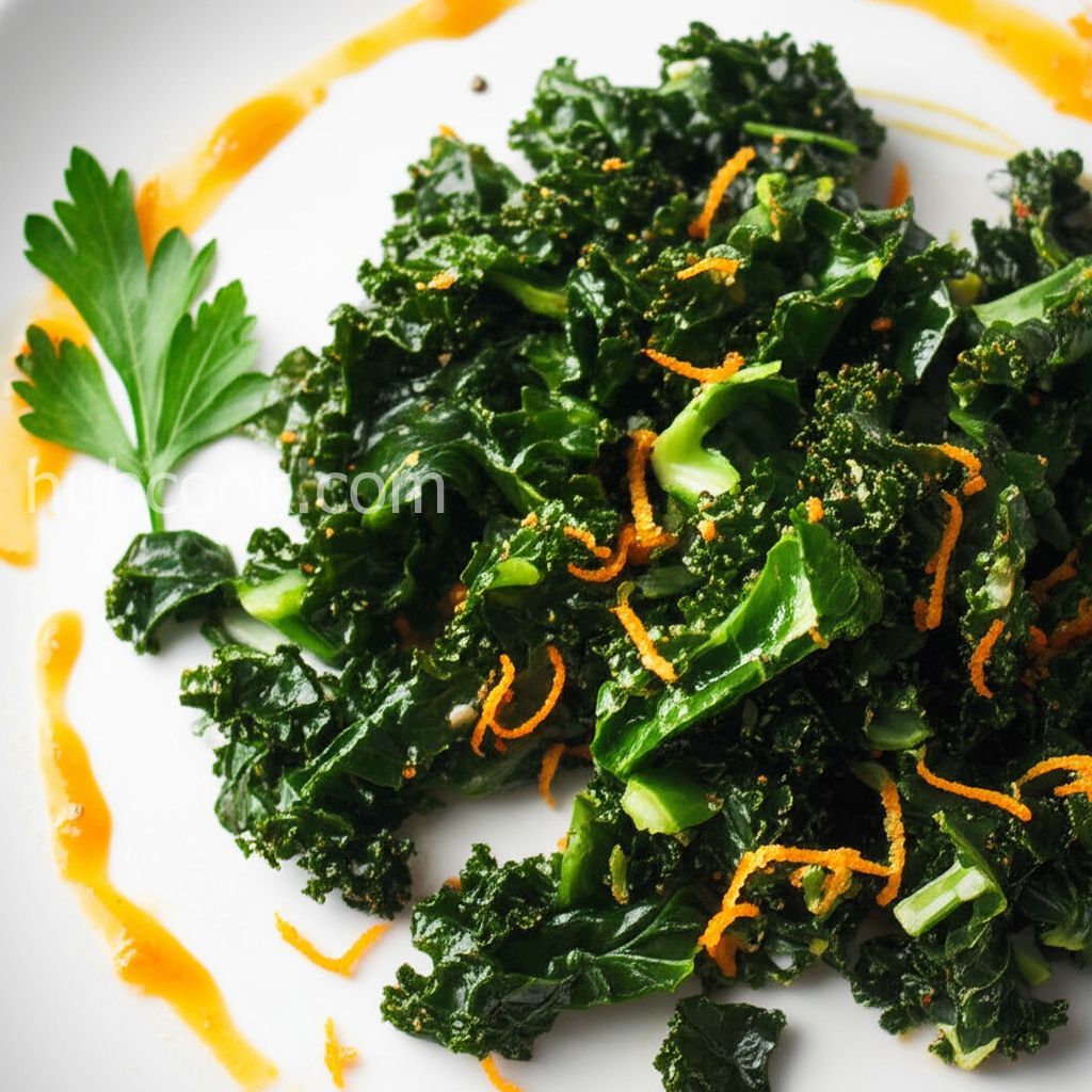 Delicious Homemade Orange Zest Kale