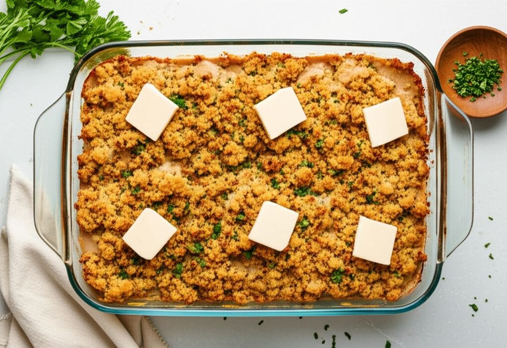 Easy Chicken and Stuffing Bake