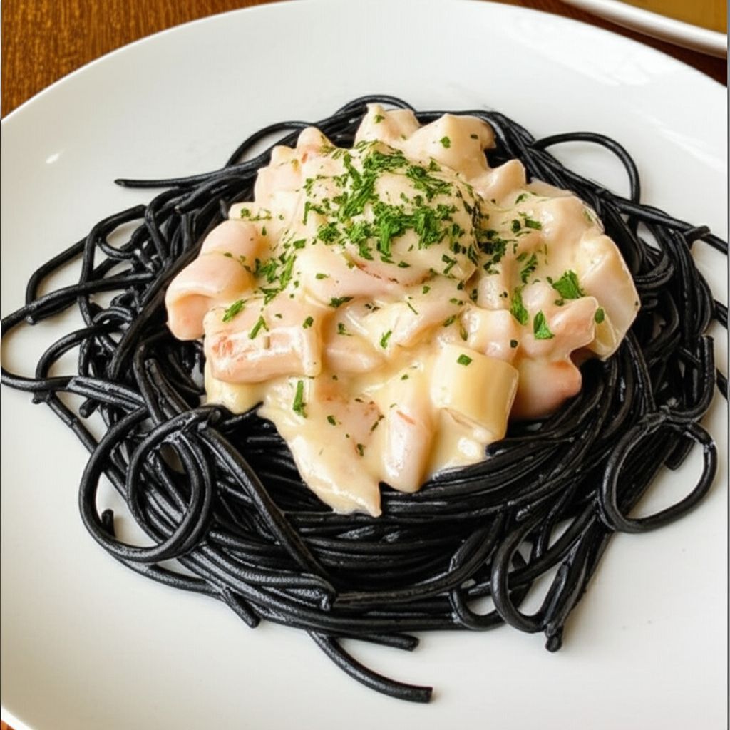 Easy Seafood Alfredo