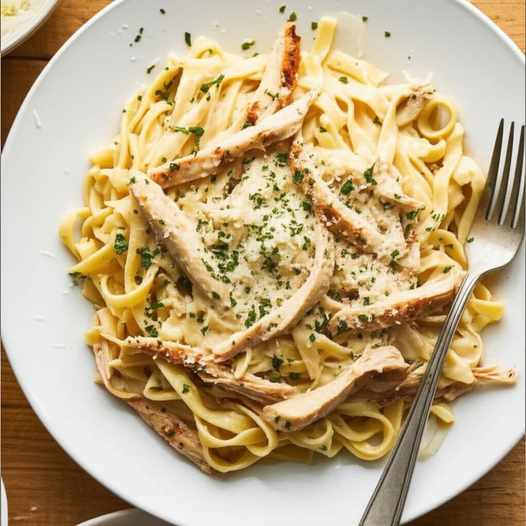 Fettuccine Alfredo with Chicken