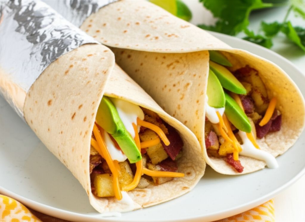 Flannery's Bacon Avocado Burritos