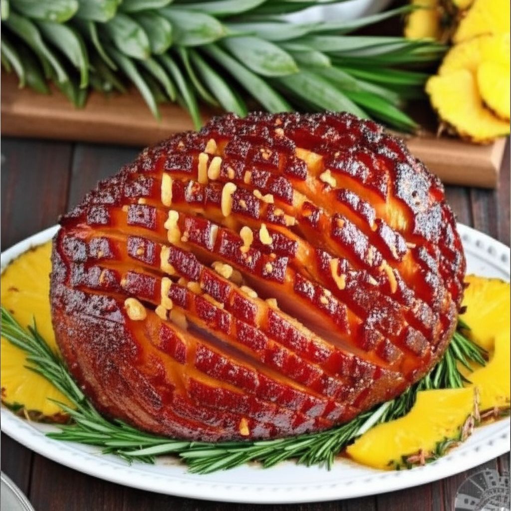 Garlic Baked Ham