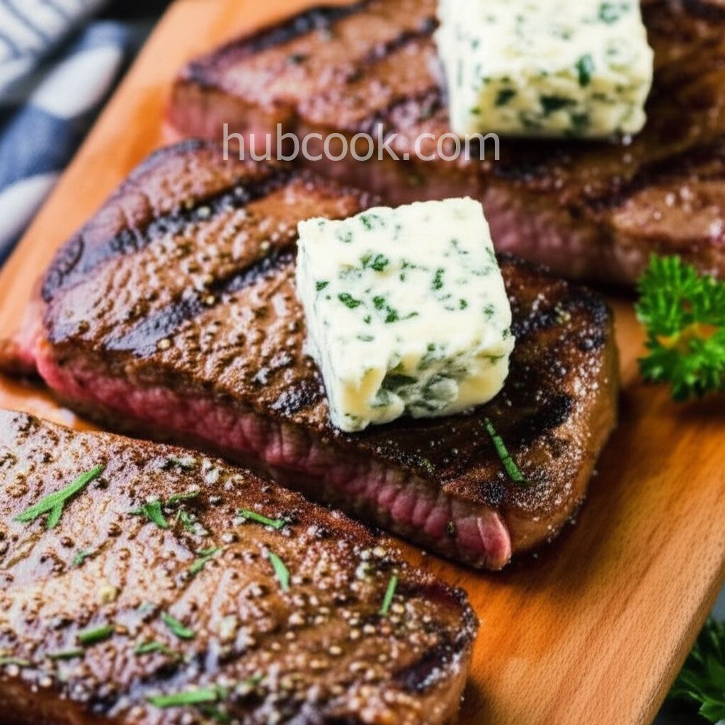 Garlicky Blue Cheese Steak