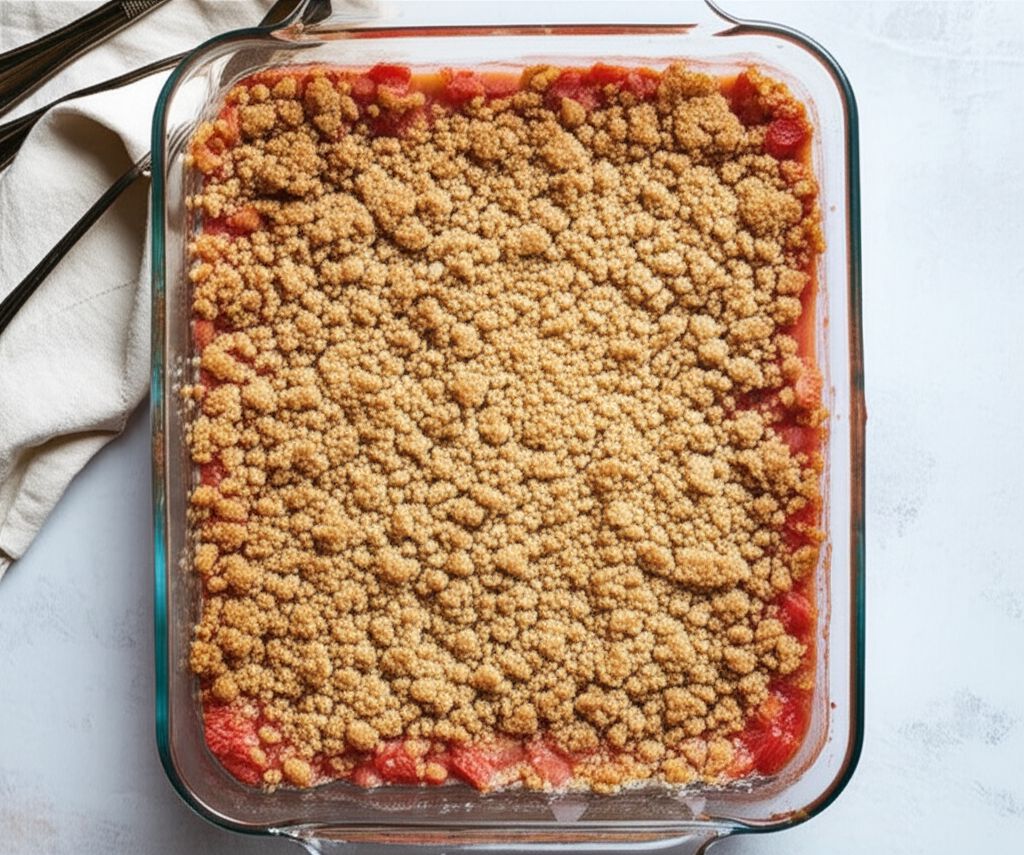 Ginger Rhubarb Crisp