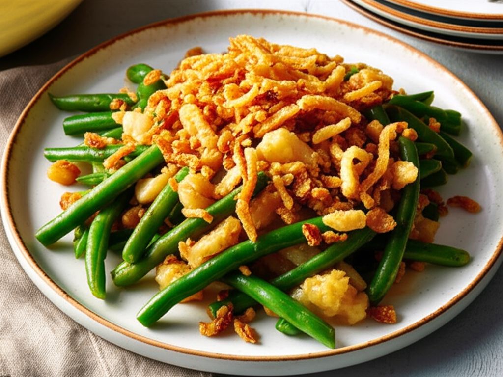 Green Bean Casserole with Fresh Beans