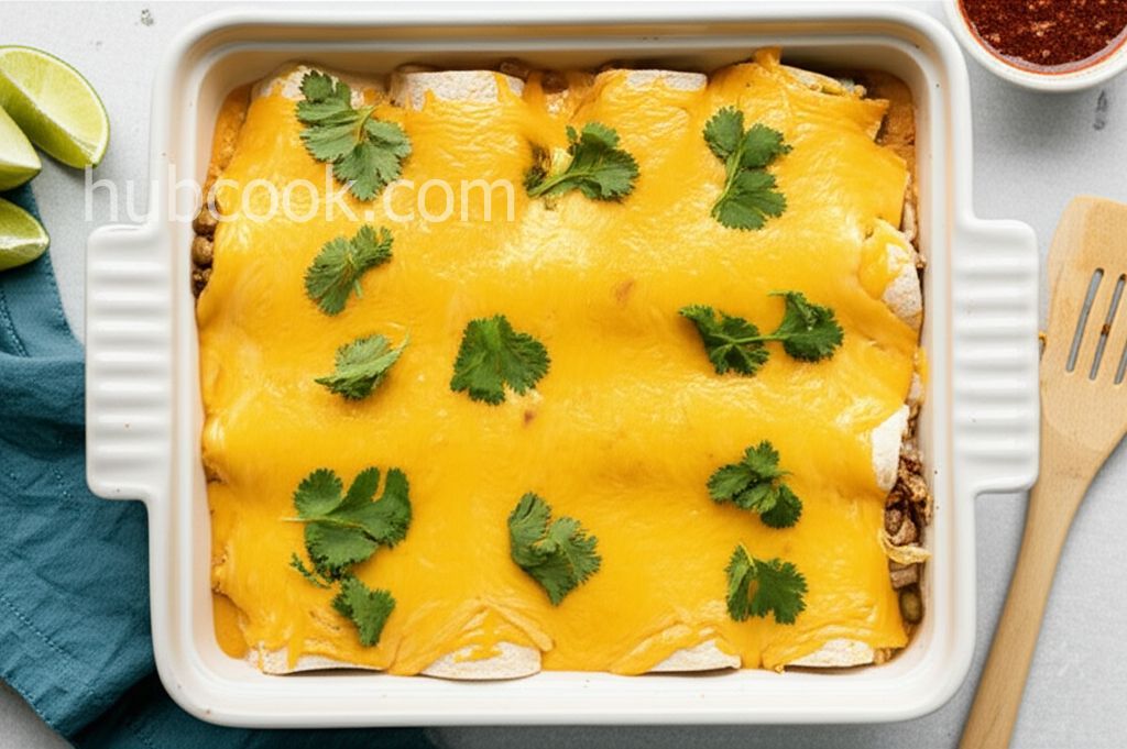 Green Chile Enchiladas with Leftover Turkey