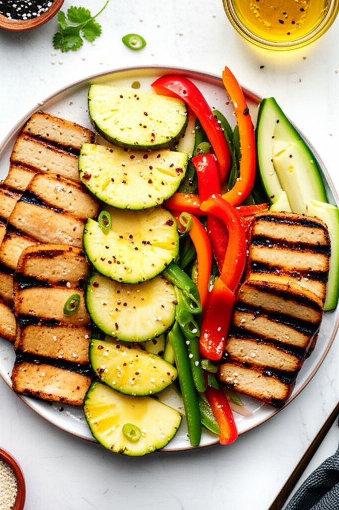 Grilled Teriyaki Tofu Bowls