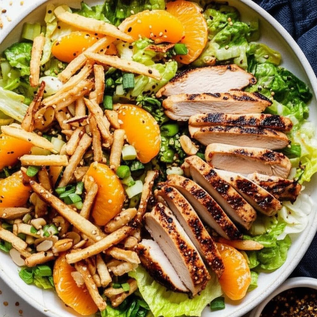 Grilled Wonton Chicken Salad