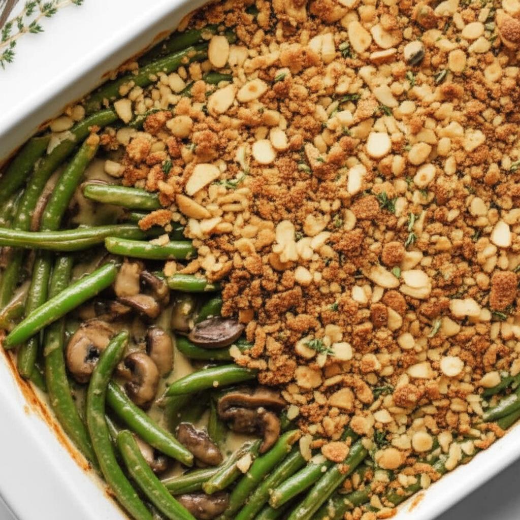 Healthier Homemade Green Bean Casserole