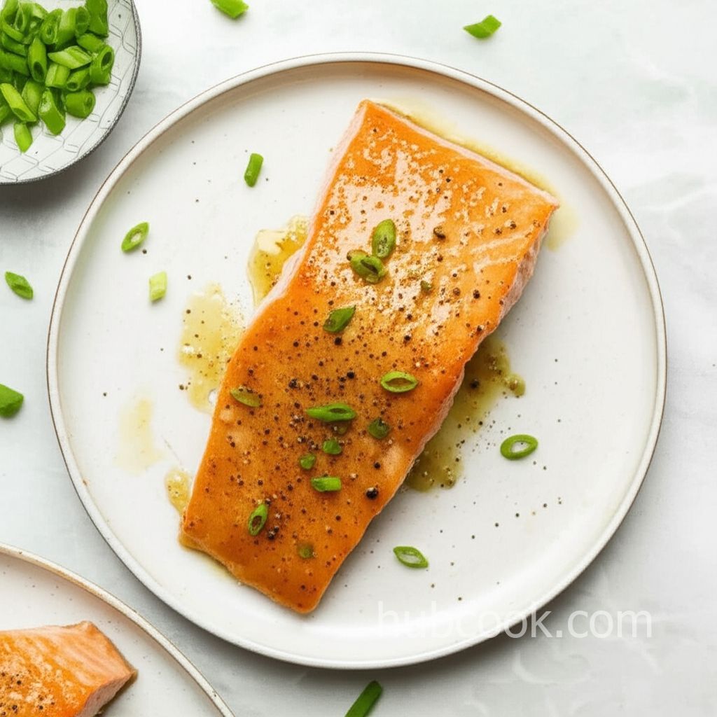 Healthy Dijon Salmon for One