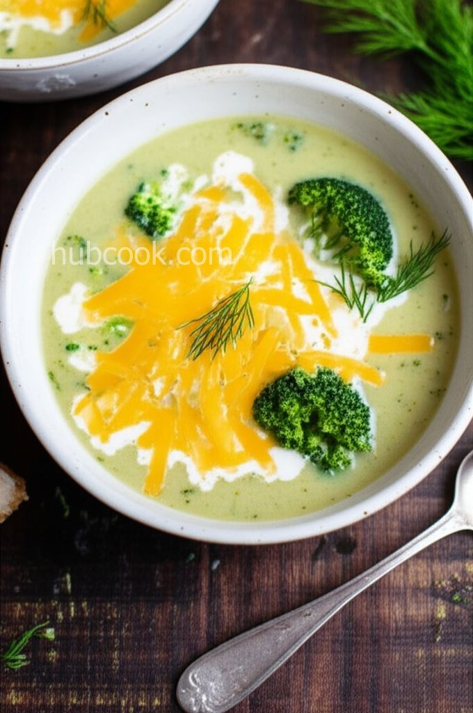 High Protein Broccoli Cheddar Soup