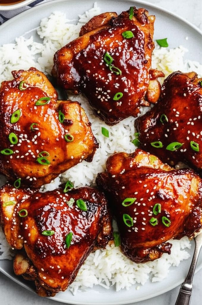 Instant Pot Garlic-Sesame Chicken Thighs