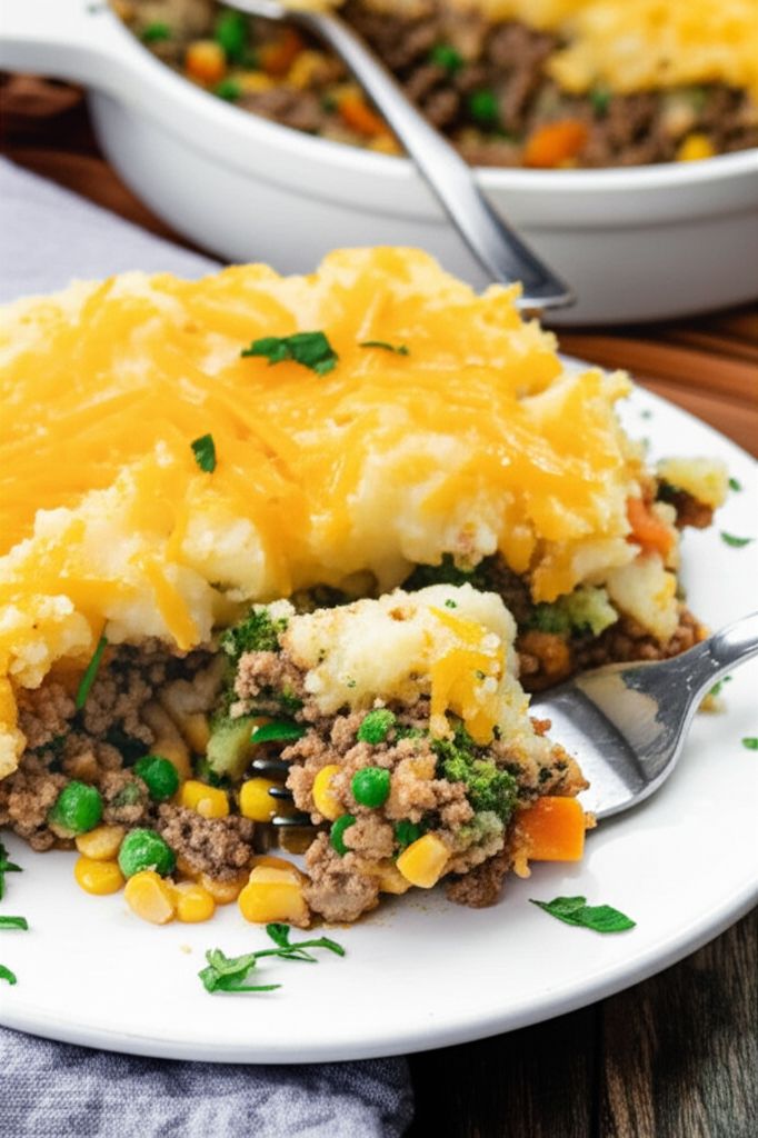 Instant Pot Shepherd's Pie with Potatoes and Yams