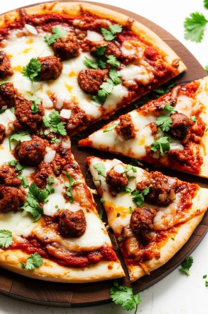 Keto Fathead Pizza with Chorizo and Salsa