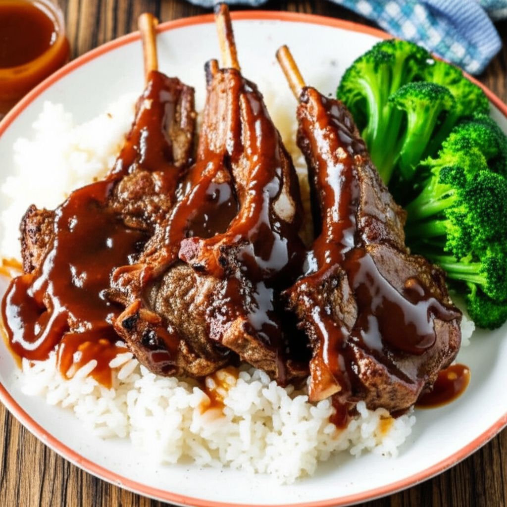Lamb Chops in Duck Sauce