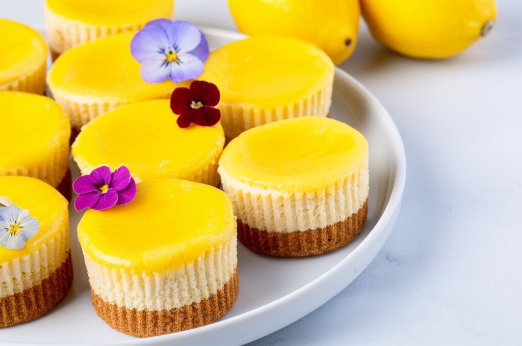 Mini Lemon Mascarpone Cheesecakes