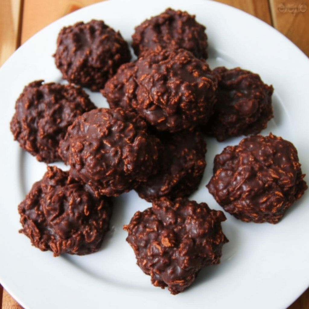 No-Bake Chocolate Coconut Cookies