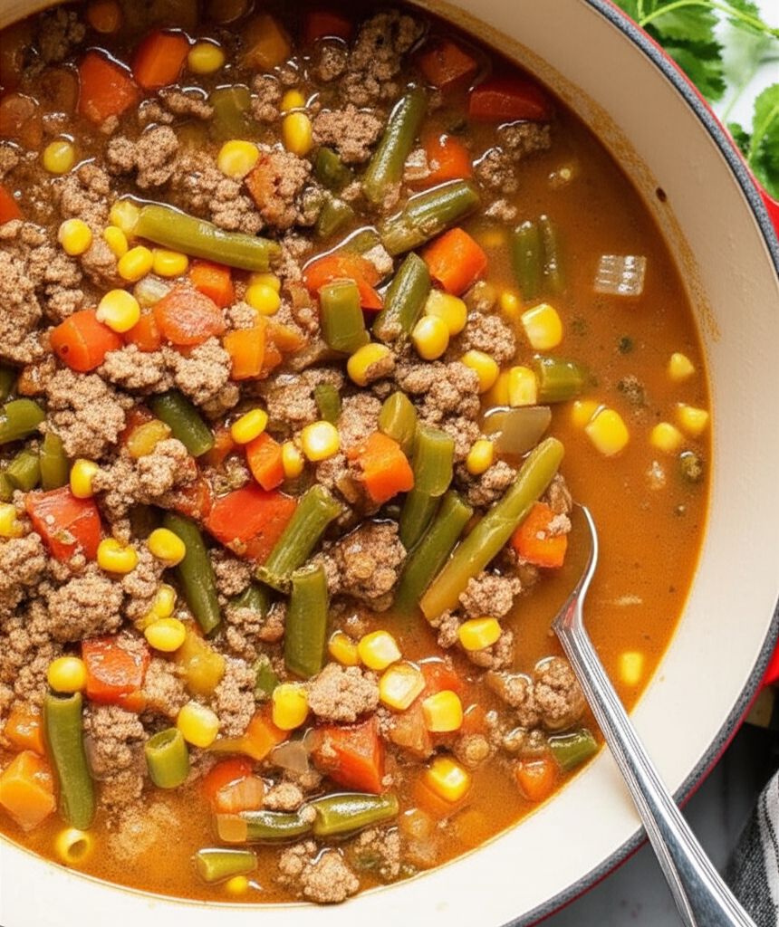 Old-Fashioned Hamburger and Vegetable Stew