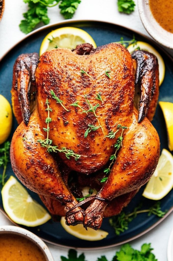 Olive Oil Pressure-Cooked Whole Roasted Chicken