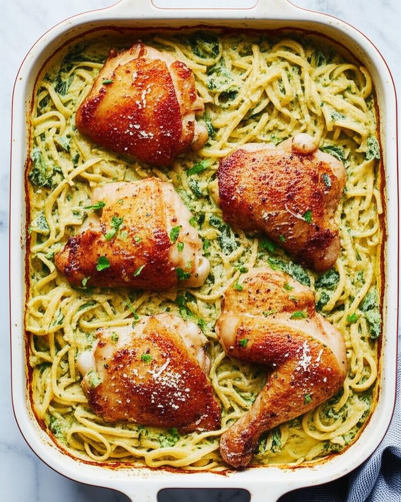 Oven Chicken and Linguini Recipe