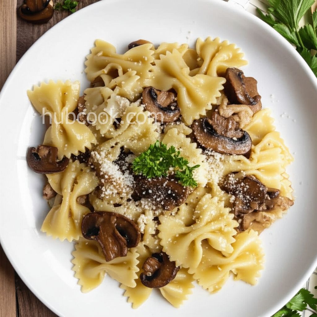 Pasta with Baby Bella Mushrooms