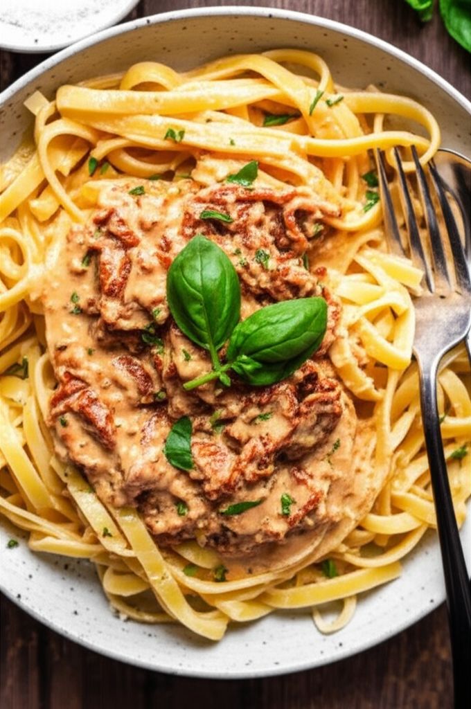 Pasta with Ricotta and Sun-Dried Tomatoes