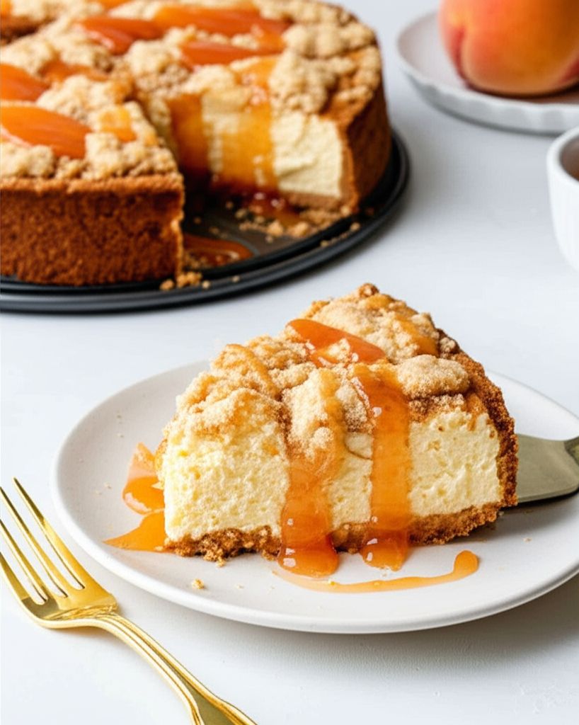 Peach Cobbler Cheesecake