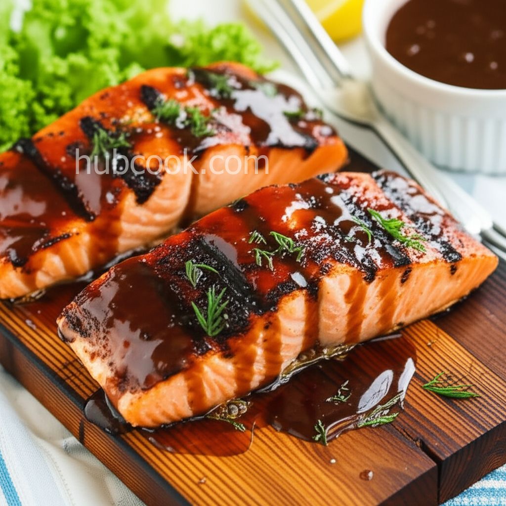 Pepper-Honey Cedar Plank Salmon