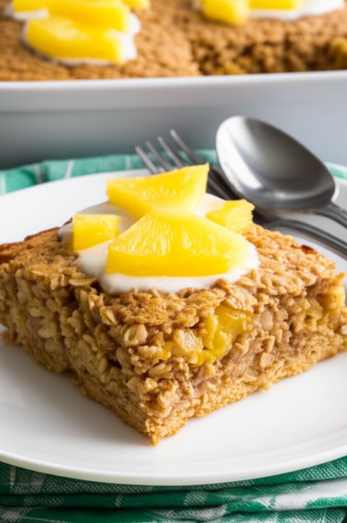 Pineapple-Coconut Baked Oatmeal