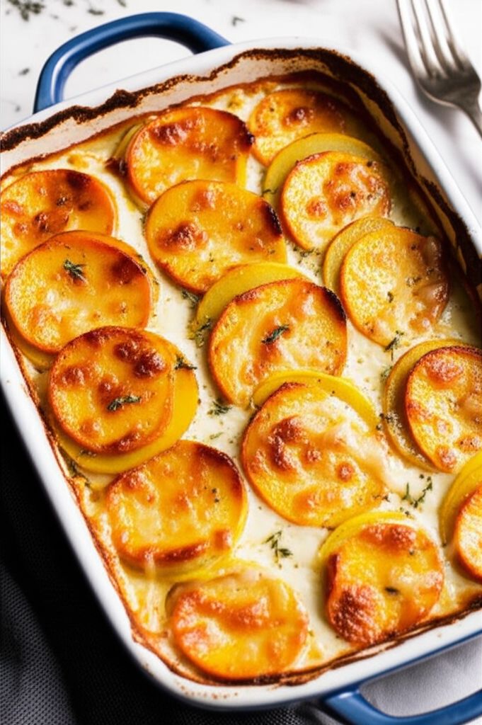 Potato and Pumpkin Gratin