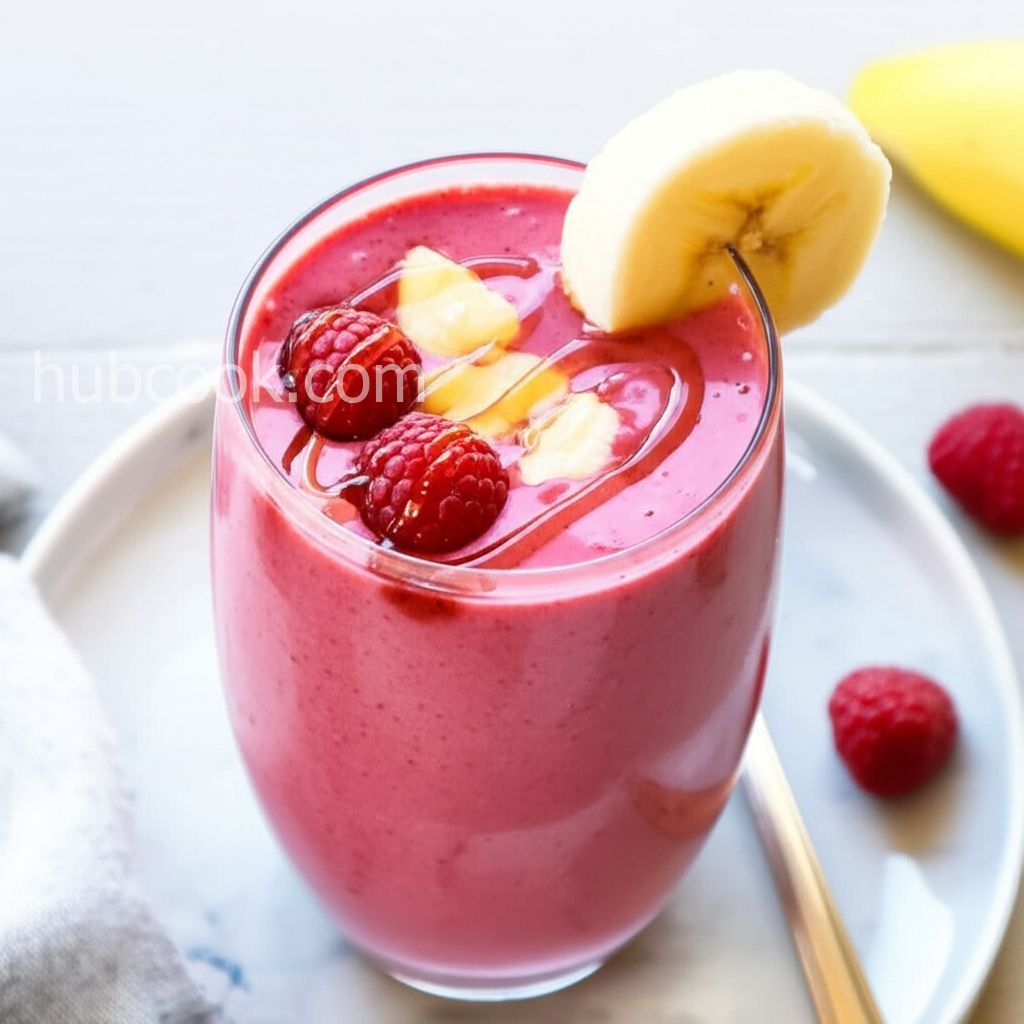 Raspberry-OJ-Banana Smoothie