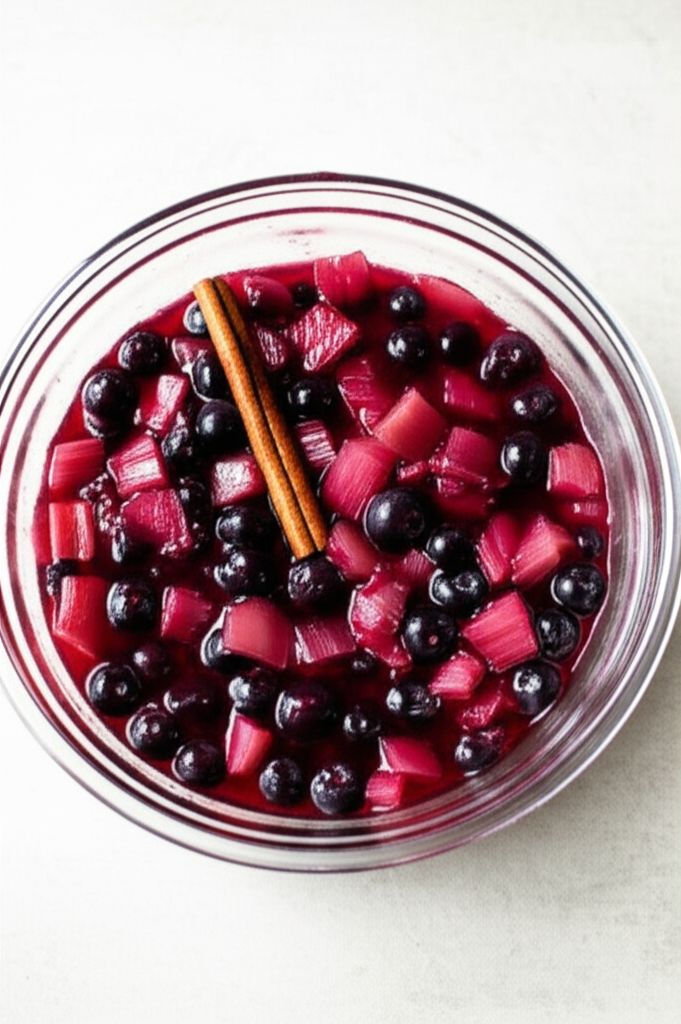 Rhubarb and Blueberry Compote
