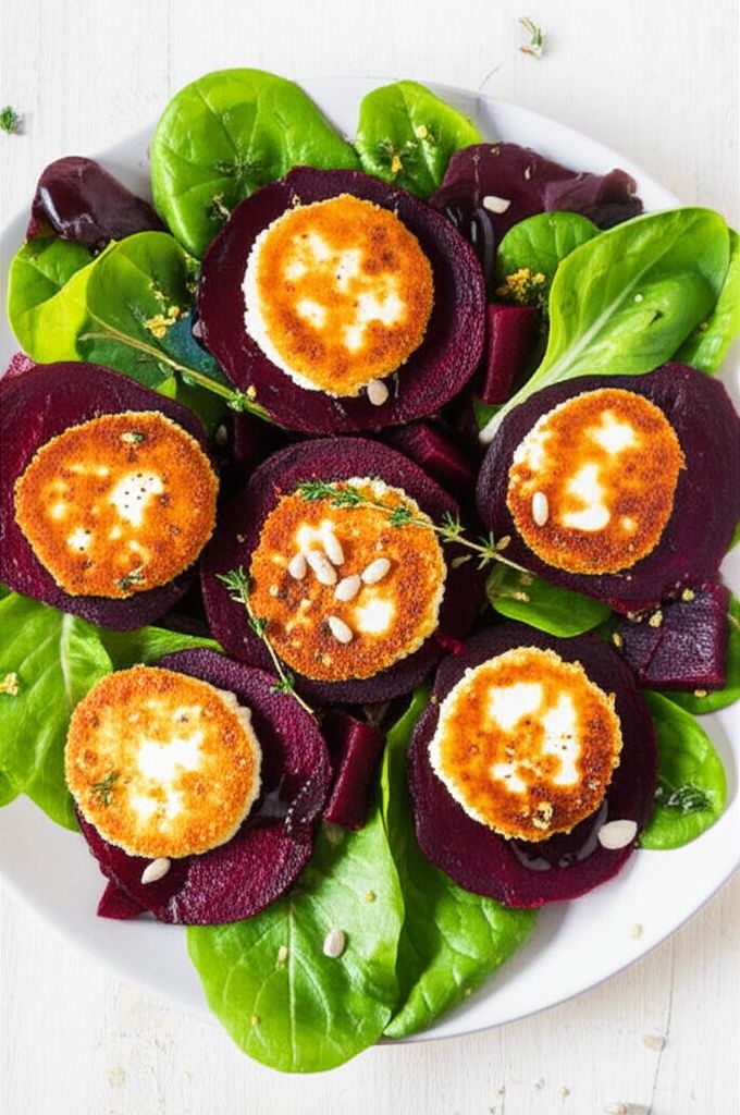 Roasted Beet Salad with Goat Cheese