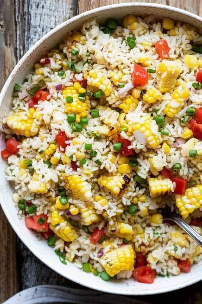 Roasted Corn and Basmati Rice Salad