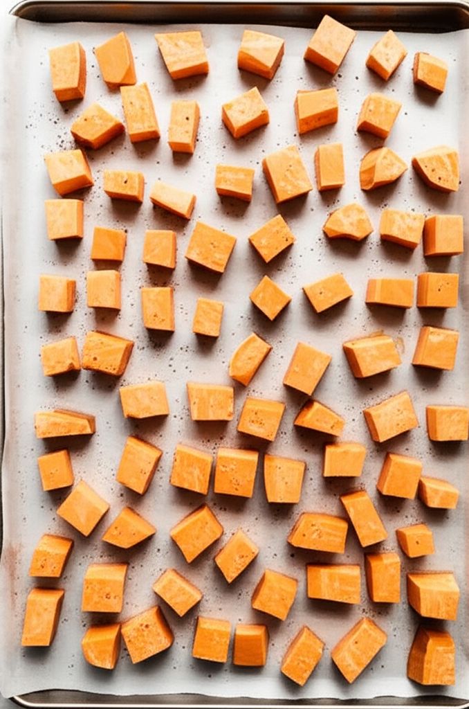Roasted Sweet Potato Mango Salad