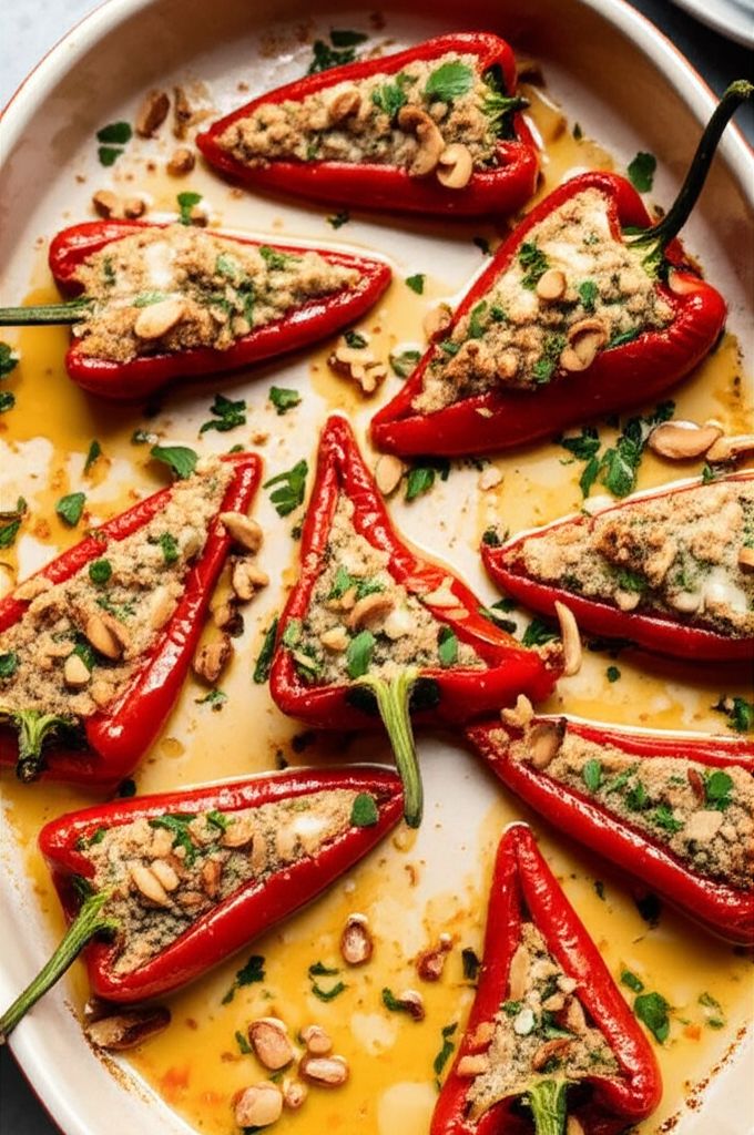 Sausage-Stuffed Piquillo Peppers