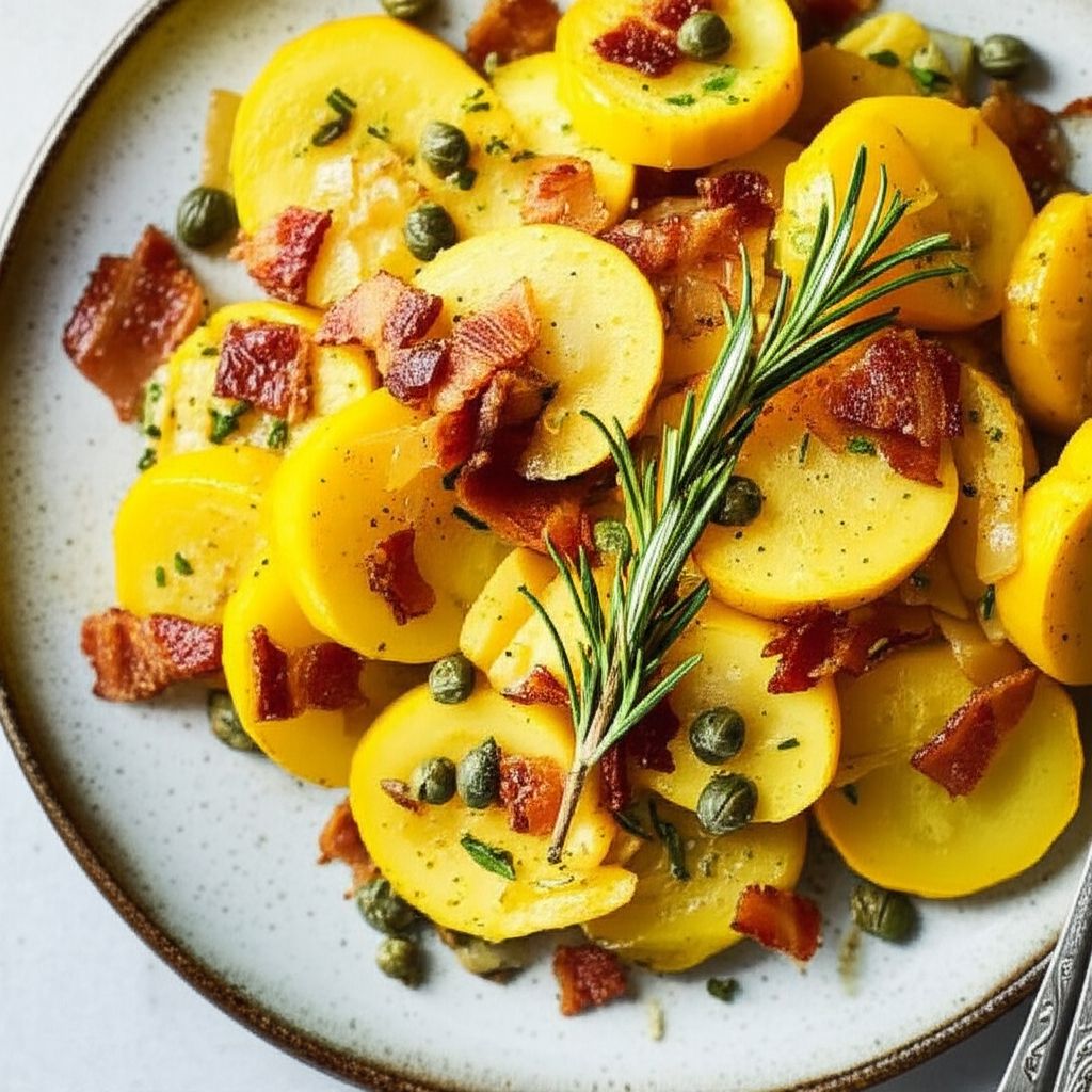 Savory Summer Squash with Bacon