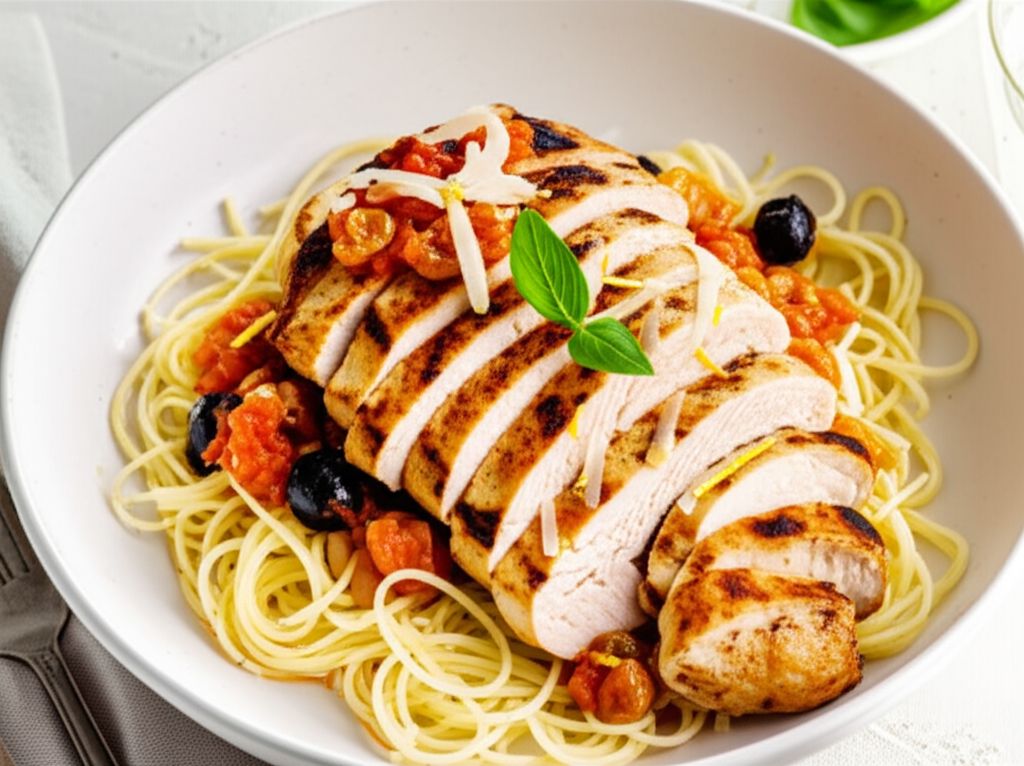 Sicilian Lemon Chicken with Raisin-Tomato Sauce