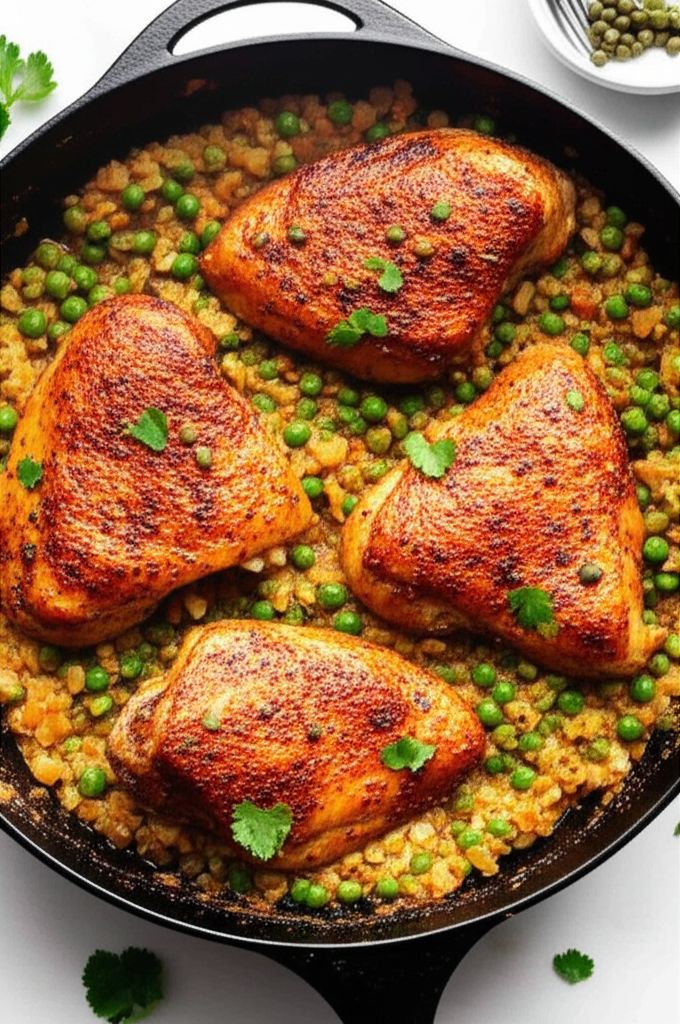 Sofrito Chicken and Cauliflower Rice