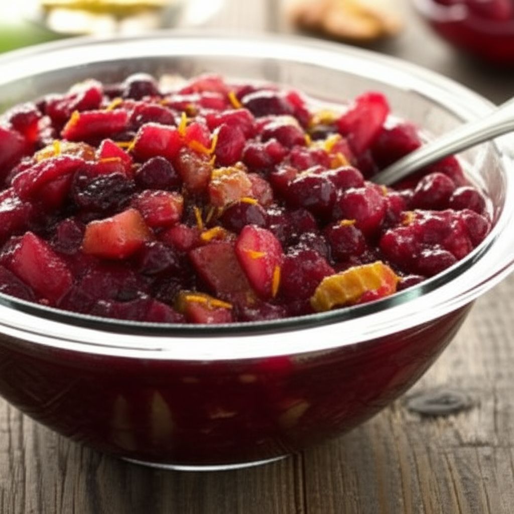 Spiced Cranberry Apple Chutney Recipe