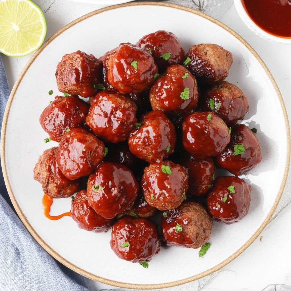 Sweet and Spicy Barbecue Meatballs